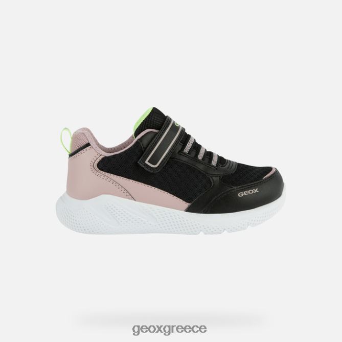 4DBLR01121 μαύρο τριαντάφυλλο Geox κοπέλα σπριντ