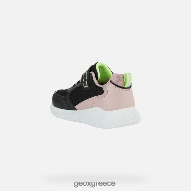 4DBLR01121 μαύρο τριαντάφυλλο Geox κοπέλα σπριντ