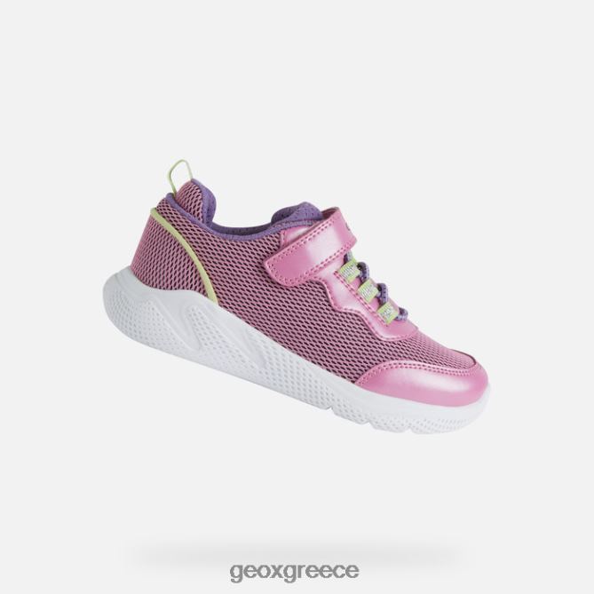 4DBLR01137 φούξια/λάιμ Geox sprintye junior