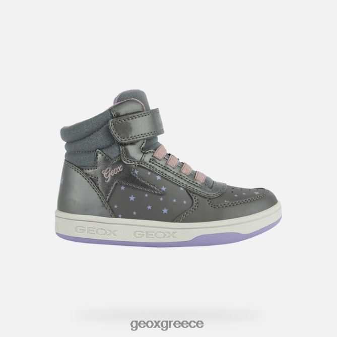 4DBLR01153 σκούρο ασημί/βιολετί Geox μαλτίνο κορίτσι