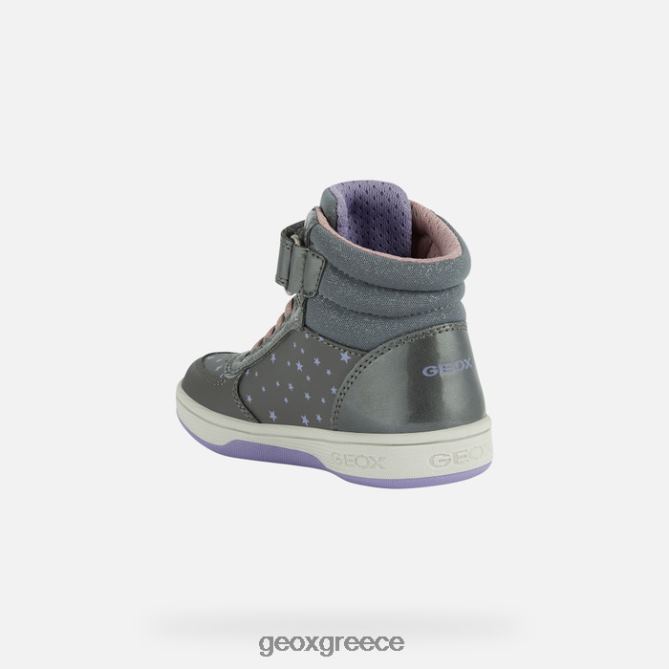 4DBLR01153 σκούρο ασημί/βιολετί Geox μαλτίνο κορίτσι