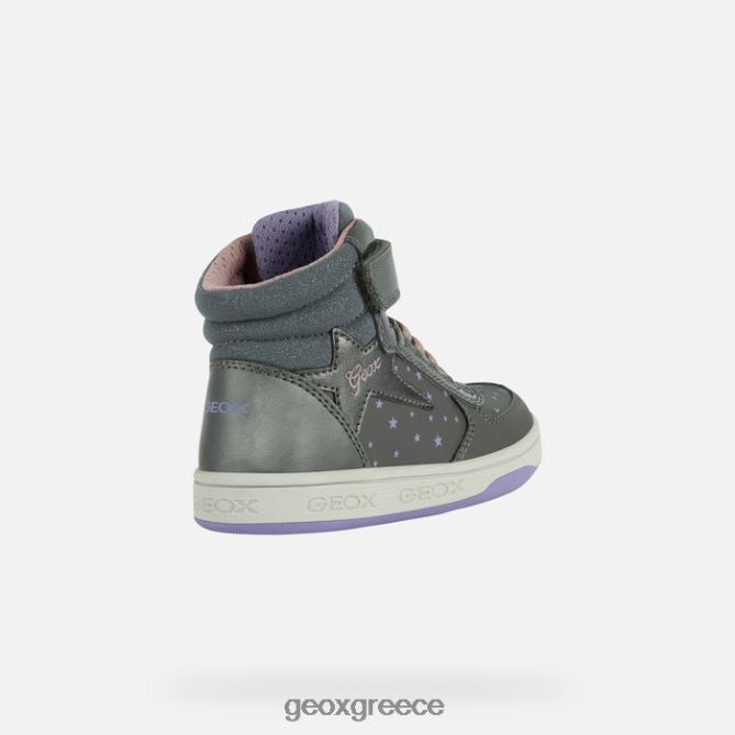 4DBLR01153 σκούρο ασημί/βιολετί Geox μαλτίνο κορίτσι