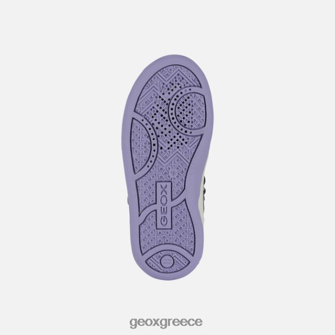 4DBLR01153 σκούρο ασημί/βιολετί Geox μαλτίνο κορίτσι
