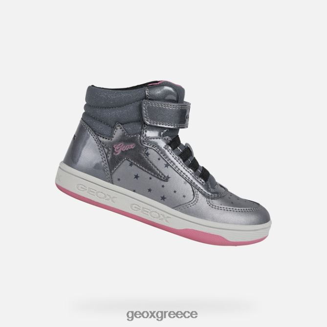 4DBLR01157 σκούρο ασημί/φούξια Geox μαλτίνο κορίτσι