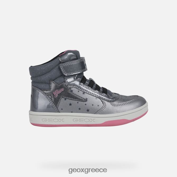 4DBLR01157 σκούρο ασημί/φούξια Geox μαλτίνο κορίτσι