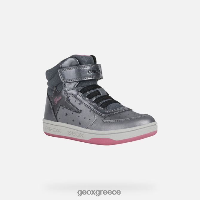 4DBLR01157 σκούρο ασημί/φούξια Geox μαλτίνο κορίτσι