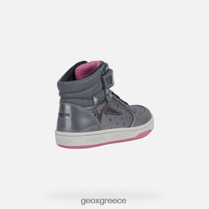 4DBLR01157 σκούρο ασημί/φούξια Geox μαλτίνο κορίτσι