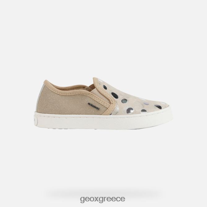 4DBLR01172 μπεζ/ασημί Geox κορίτσι ακτινίδιο