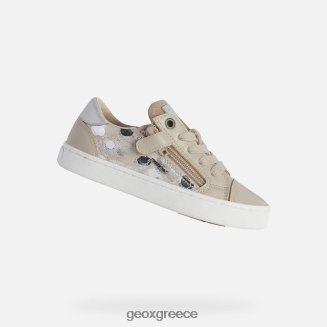 4DBLR01178 μπεζ/ασημί Geox κορίτσι ακτινίδιο