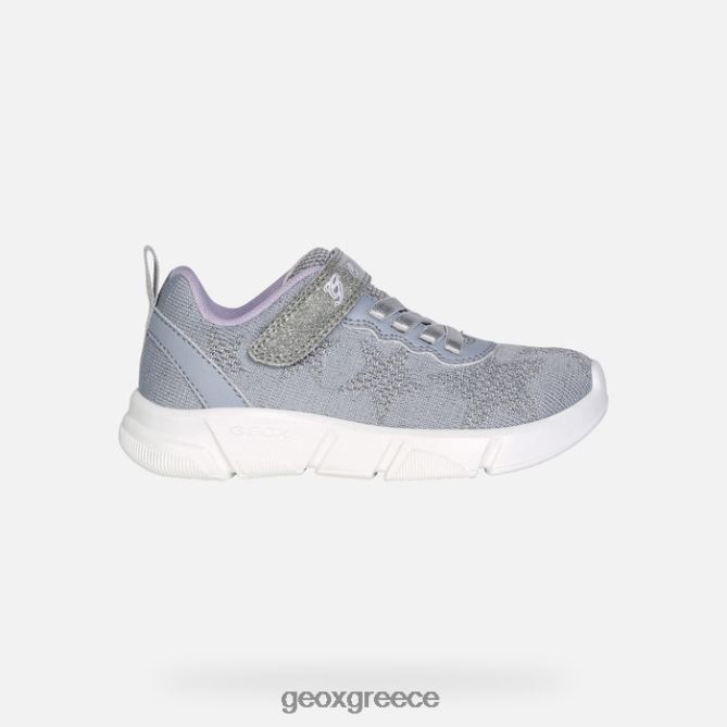 4DBLR01183 ασημί/λιλά Geox Aril κορίτσι