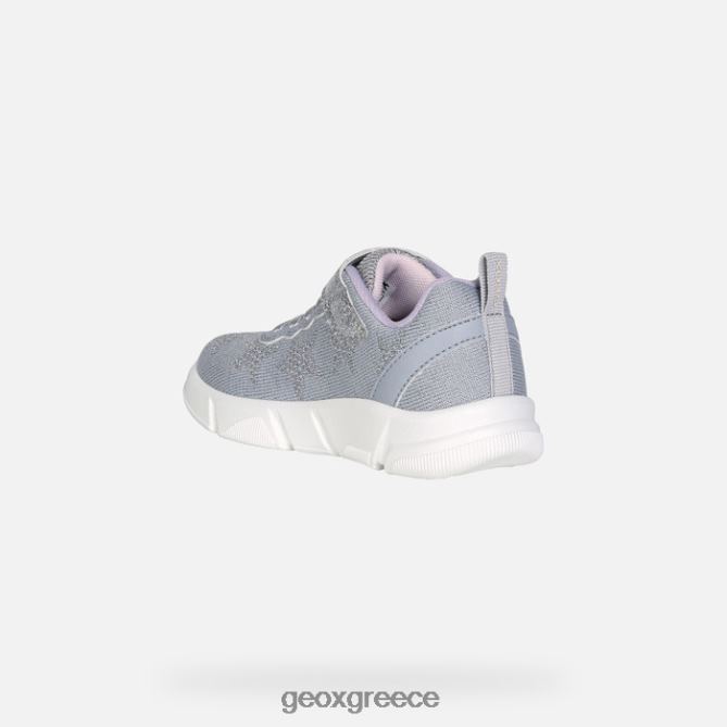 4DBLR01183 ασημί/λιλά Geox Aril κορίτσι