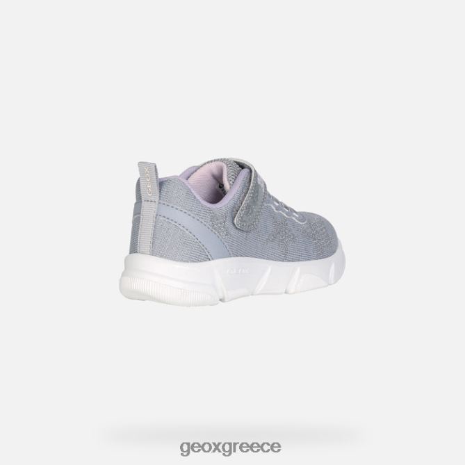 4DBLR01183 ασημί/λιλά Geox Aril κορίτσι
