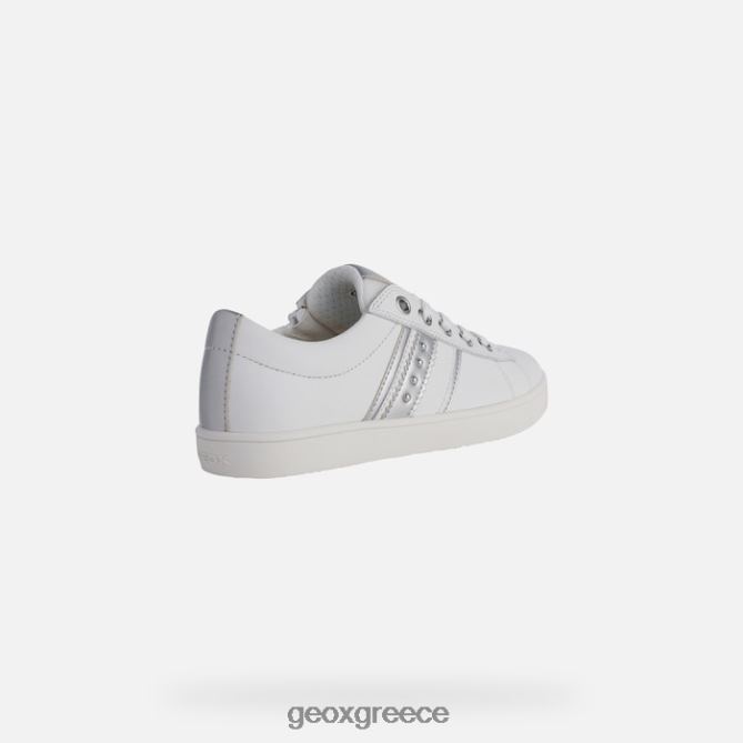 4DBLR01861 λευκό/ασημί Geox kathe κορίτσι