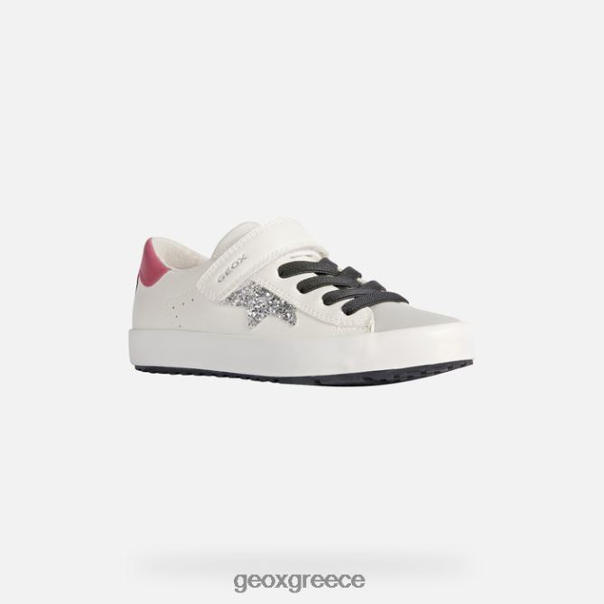 4DBLR01864 λευκό/φούξια Geox κορίτσι ακτινίδιο