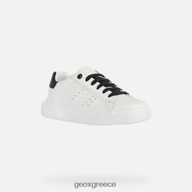 4DBLR01865 άσπρο μαύρο Geox κορίτσι nettuno