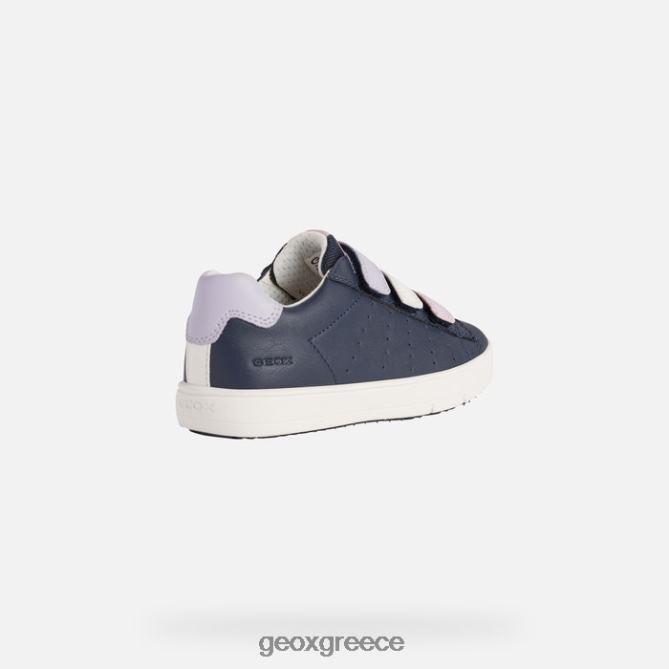 4DBLR01867 ναυτικό/ορχιδέα Geox κορίτσι silenex