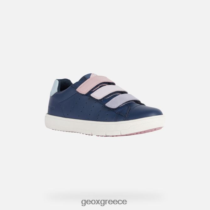 4DBLR01868 ναυτικό / τριαντάφυλλο Geox κορίτσι silenex