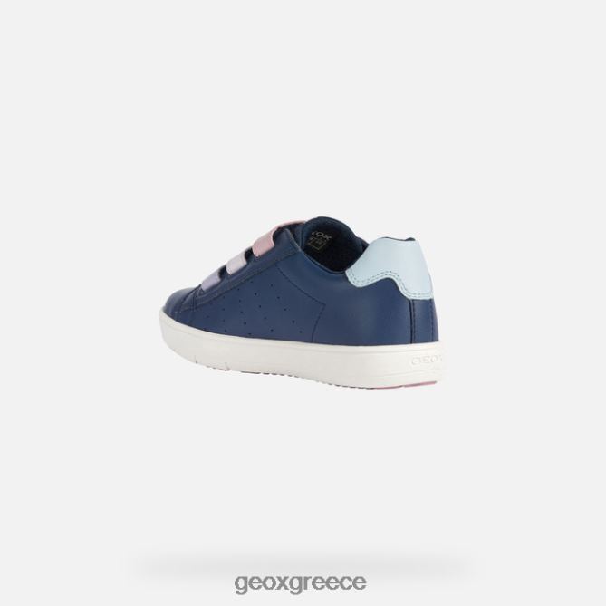 4DBLR01868 ναυτικό / τριαντάφυλλο Geox κορίτσι silenex