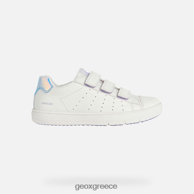 4DBLR01878 λευκό/ιριδίζον Geox κορίτσι silenex
