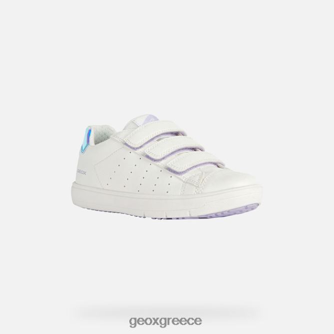 4DBLR01878 λευκό/ιριδίζον Geox κορίτσι silenex