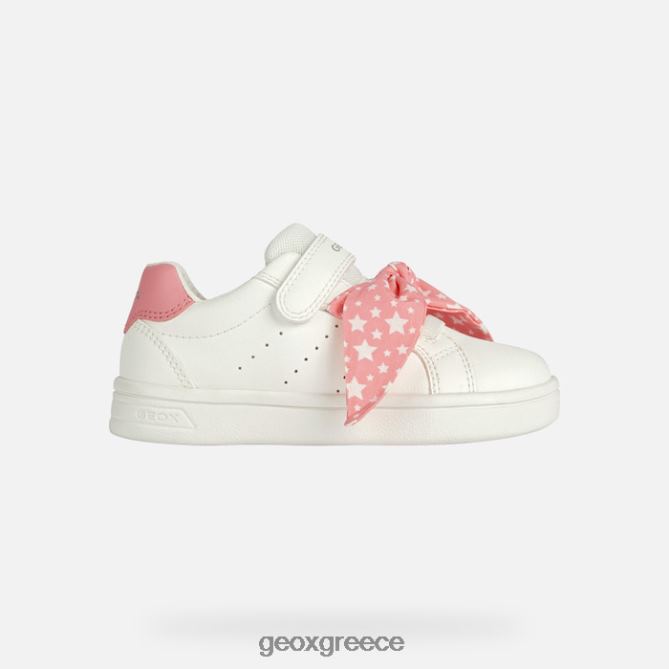 4DBLR01890 λευκό/ανοιχτό κοράλλι Geox κοπέλα τζροκ