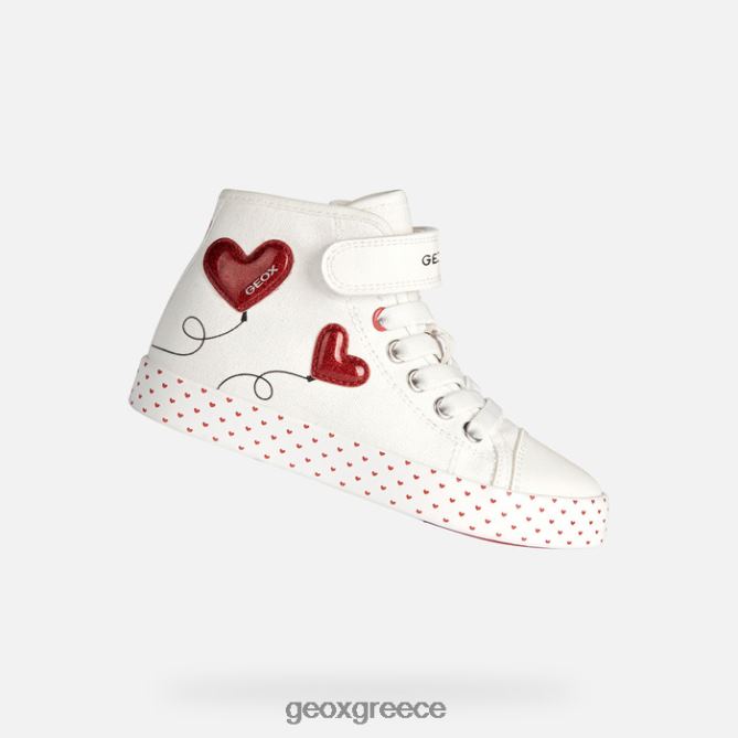 4DBLR01893 λευκό/κόκκινο Geox ciak κορίτσι