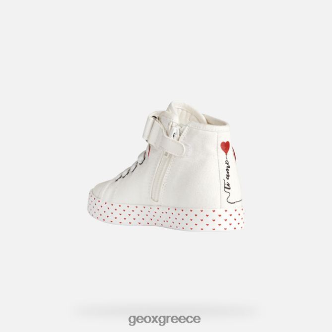 4DBLR01893 λευκό/κόκκινο Geox ciak κορίτσι