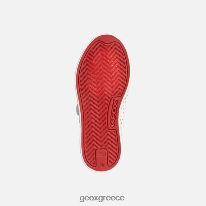 4DBLR01914 λευκό/κόκκινο Geox ciak κορίτσι