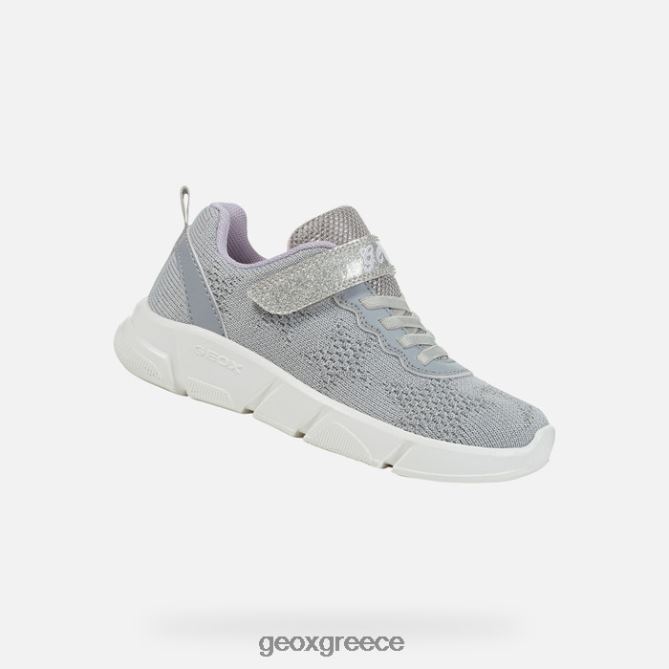 4DBLR0984 ασημί/λιλά Geox Aril κορίτσι