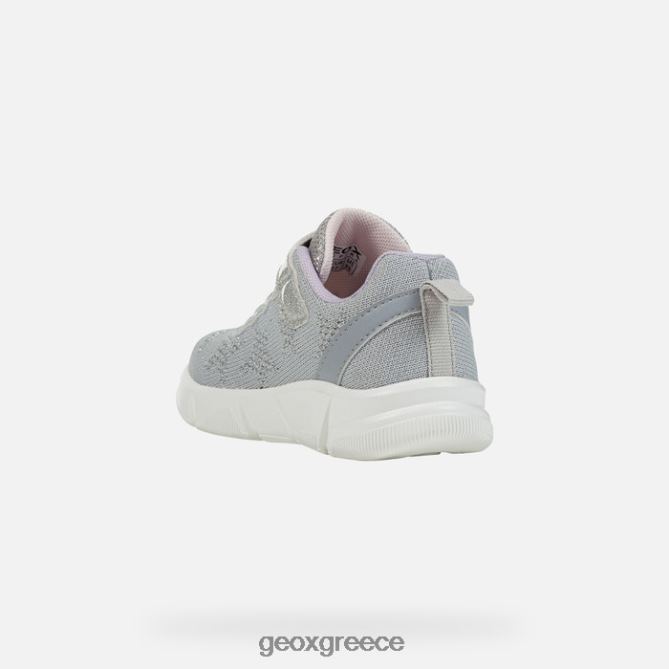 4DBLR0984 ασημί/λιλά Geox Aril κορίτσι
