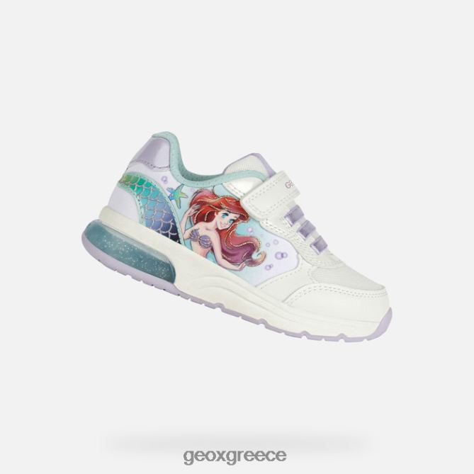 4DBLR01114 λευκό/θαλάσσιο Geox κορίτσι του διαστημικού κλαμπ