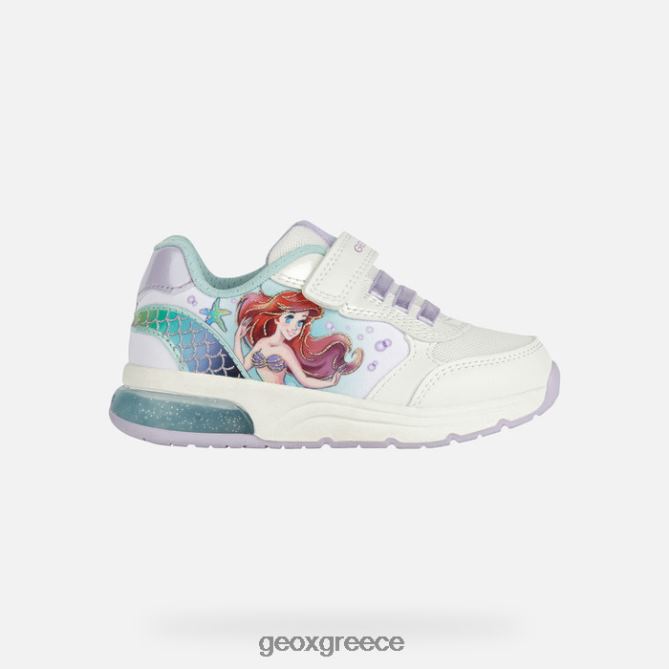 4DBLR01114 λευκό/θαλάσσιο Geox κορίτσι του διαστημικού κλαμπ