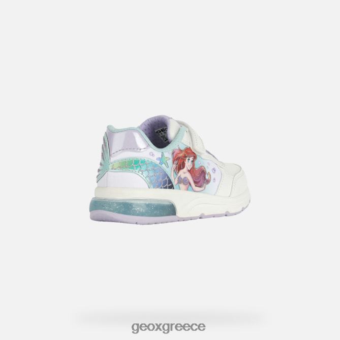 4DBLR01114 λευκό/θαλάσσιο Geox κορίτσι του διαστημικού κλαμπ