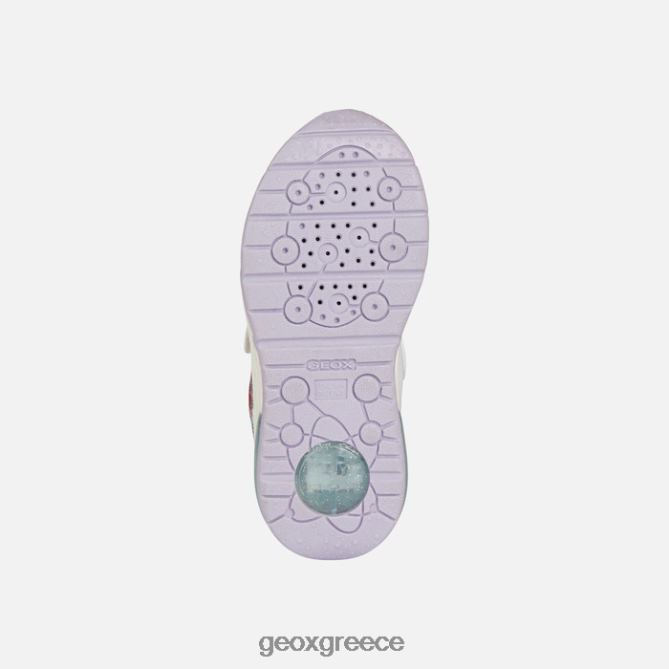 4DBLR01114 λευκό/θαλάσσιο Geox κορίτσι του διαστημικού κλαμπ