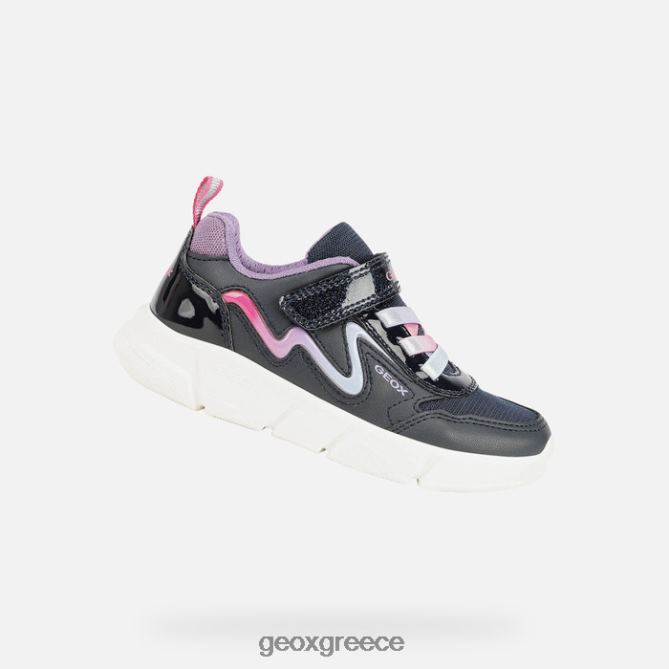 4DBLR01119 ναυτικό/ορχιδέα Geox Aril κορίτσι