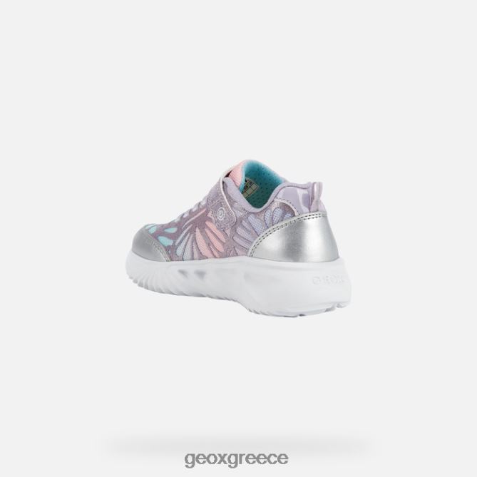 4DBLR01175 ασημί/λιλά Geox βοηθός κορίτσι