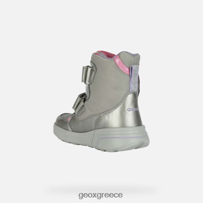 4DBLR01186 σκούρο ασημί/φούξια Geox sveggen abx κορίτσι