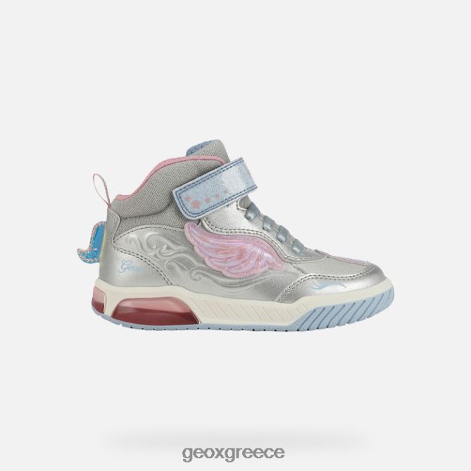 4DBLR01221 ασήμι/ουρανός Geox inek κορίτσι