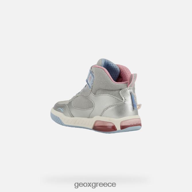 4DBLR01221 ασήμι/ουρανός Geox inek κορίτσι