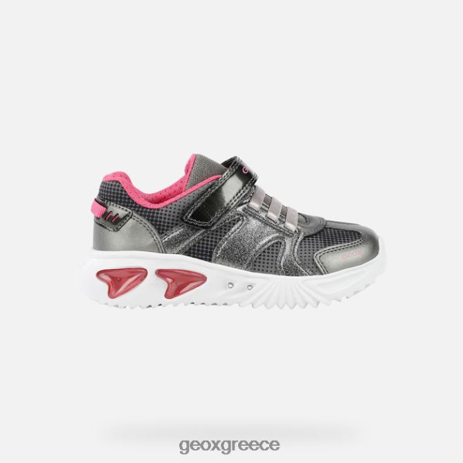 4DBLR01229 σκούρο ασημί/φούξια Geox βοηθός κορίτσι