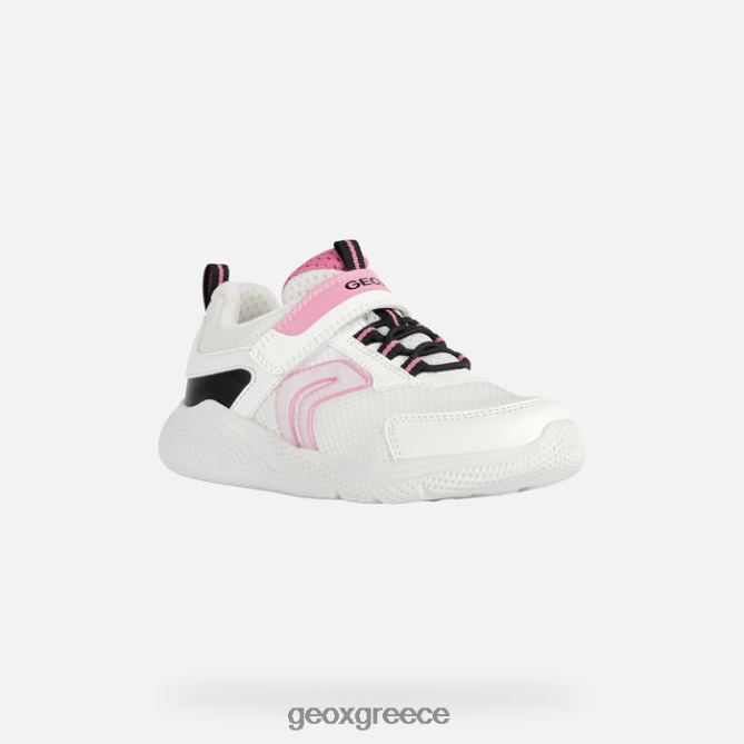 4DBLR01898 λευκό/φούξια Geox κοπέλα σπριντ