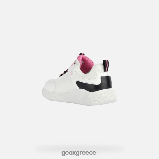 4DBLR01898 λευκό/φούξια Geox κοπέλα σπριντ