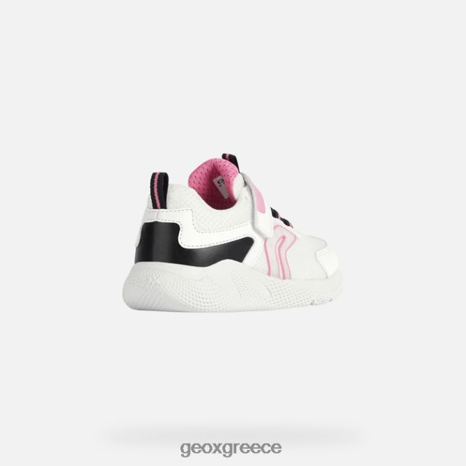 4DBLR01898 λευκό/φούξια Geox κοπέλα σπριντ