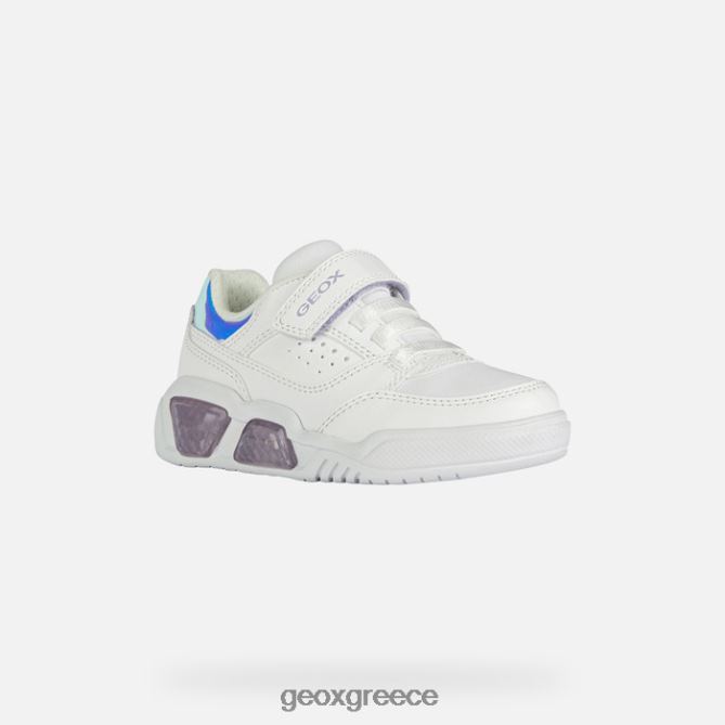 4DBLR01910 λευκό/λιλά Geox illuminus junior