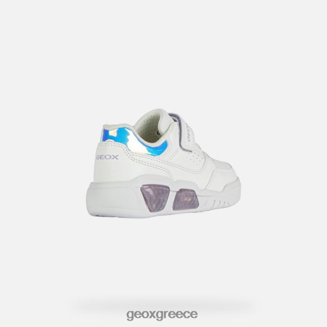 4DBLR01910 λευκό/λιλά Geox illuminus junior