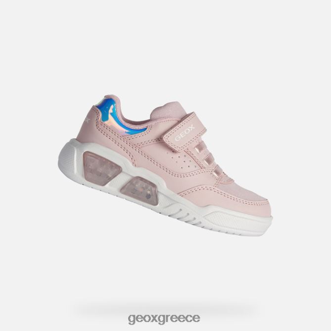 4DBLR01911 ανοιχτό ροζ/λευκό Geox illuminus junior