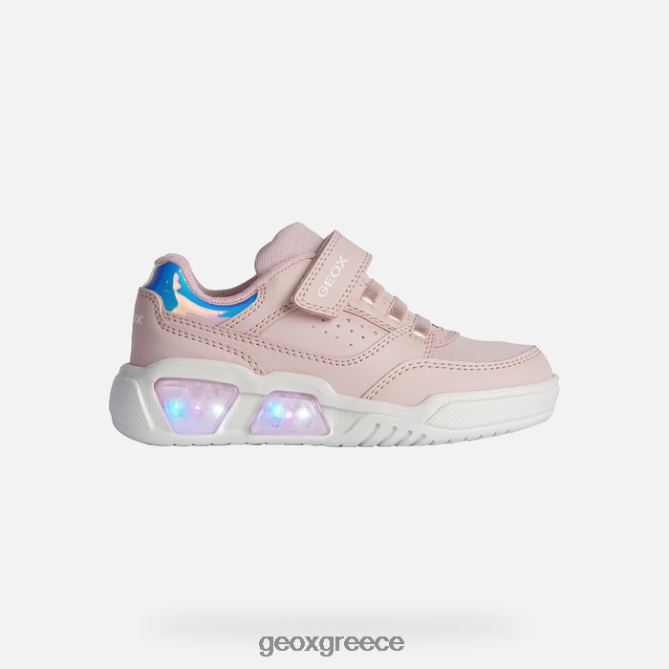 4DBLR01911 ανοιχτό ροζ/λευκό Geox illuminus junior