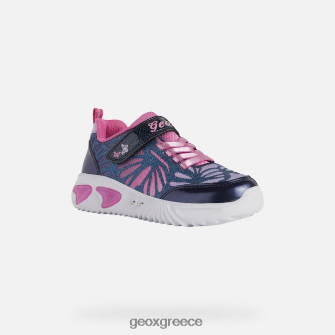 4DBLR0993 ναυτικό/φούξια Geox βοηθός κορίτσι