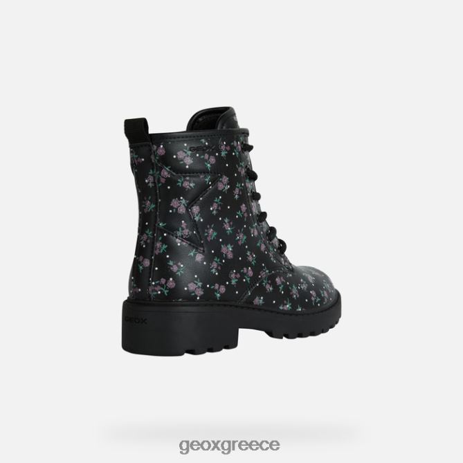 4DBLR01027 μαύρος Geox κυνηγετικό κορίτσι