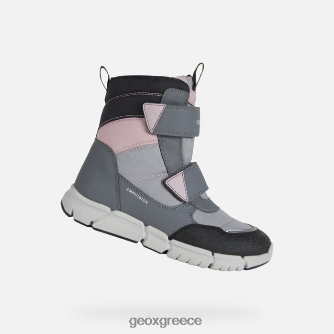 4DBLR01041 γκρι/ροζ Geox flexyper abx junior